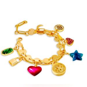 Kendra Scott Frankie Mixed Stone Charm Bracelet